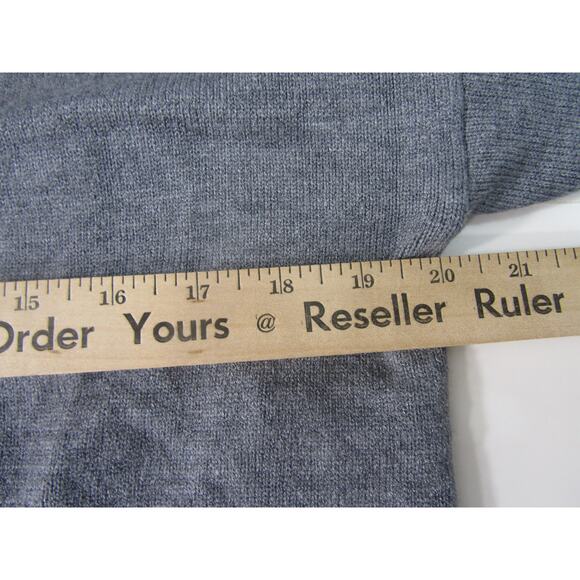 Honey Punch Sweater Womens Medium Distressed V Neck Coastal Nautical Neutral - Picture 6 of 9